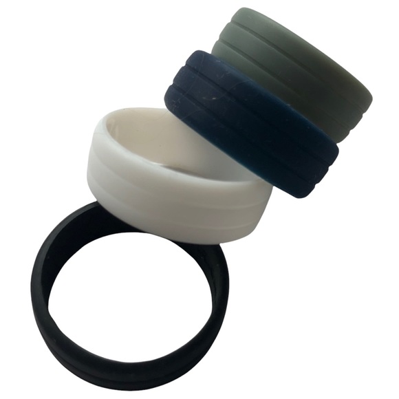 NEW 4 Silicone Rings Size 11 LoVe Armour Renegade Active Blue Gray Black - Picture 9 of 9